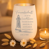 Personalisiertes Windlicht mit Gravur für beste Freundinnen – Freundschaft – Motiv 8