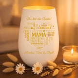 Personalisiertes Windlicht Beste Familie mit Gravur für Mama & Papa – Motiv 4