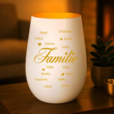 Personalisiertes Windlicht mit Gravur für die Familie – Familie ist... – Motiv 5