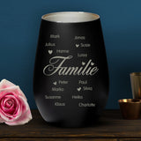 Personalisiertes Windlicht mit Gravur für die Familie – Familie ist... – Motiv 9