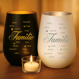Personalisiertes Windlicht mit Gravur für die Familie – Familie ist... – Motiv 13