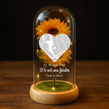 Personalisierte Goldene Rose mit Druck, Karte und Koordinaten für Paare – Wo wir uns fanden – Motiv 8
