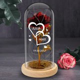 Personalisierte Goldene Rose Ich liebe dich für Paare