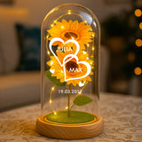 Personalisierte Goldene Rose Ich liebe dich für Paare – Motiv 11