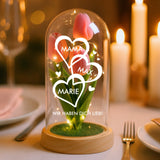 Personalisierte Goldene Rose mit Druck für Mama – Mamas Herzchen – Motiv 6
