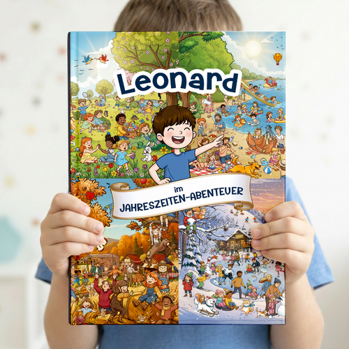 Jahreszeiten – Personalisiertes Wimmelbuch für Kinder