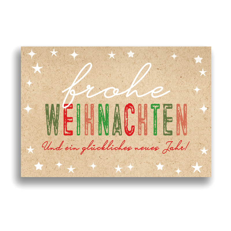 Klappkarte - Frohe Weihnachten